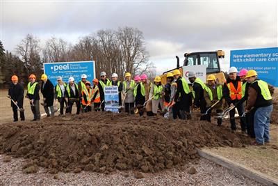 THE GROUNDBREAKING CEREMONY FOR CALEDON PUBLIC SCHOOL MARKS A SIGNIFICANT MILESTONE FOR THE GROWING COMMUNITY.